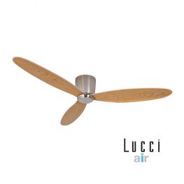Lucci Air AIRFUSION RADAR BRUSHED CHROME/TEAK fan - Ανεμιστήρες Οροφής